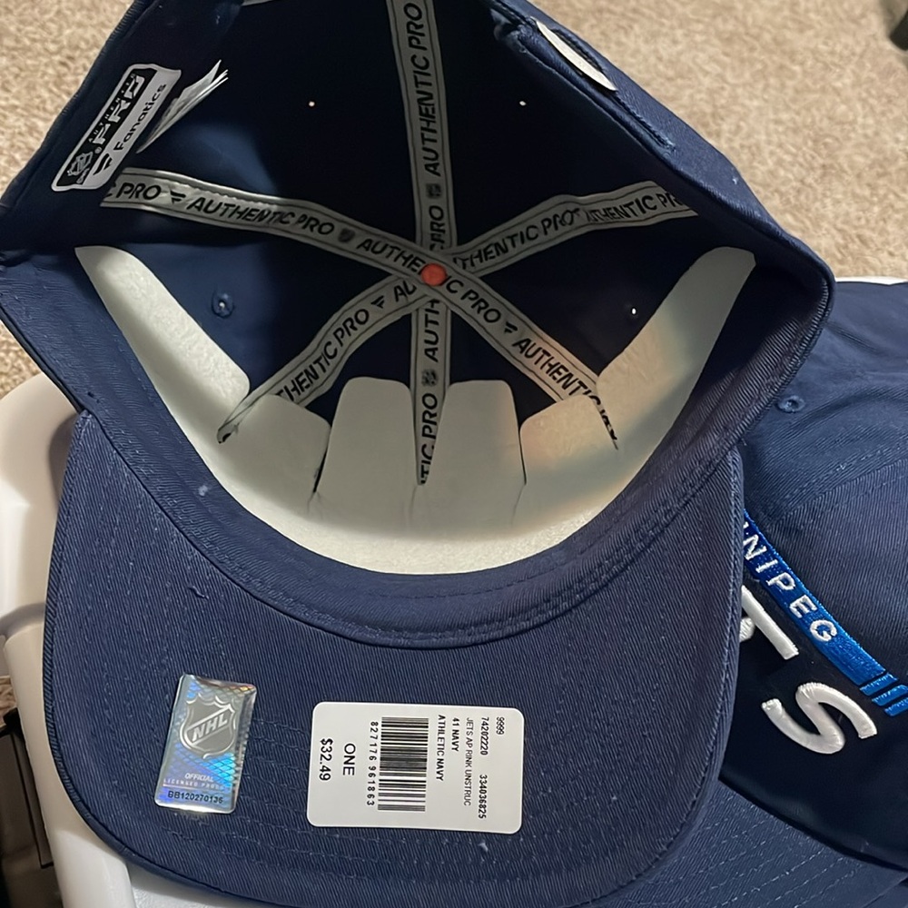 Winnipeg Jets Fanatics Authentic Pro Rink Unstructured Adjustable Hat - Picture 3 of 5